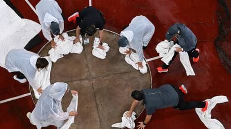 Auch Handtücher konnten keine Abhilfe schaffen