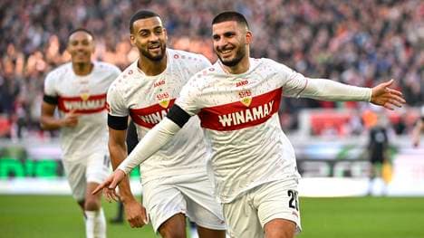 Deniz Undav (r.) traf gegen Leipzig doppelt