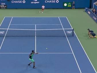 Gegen den US-Amerikaner Learner Tien bleibt Tennis-Veteran Gael Monfils weitgehend chancenlos und absolviert somit sein letztes Karriere-Match bei den US Open.