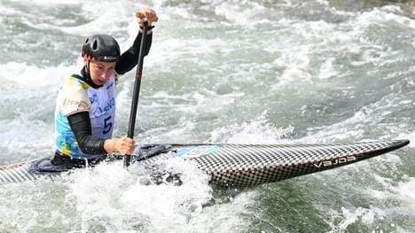 Erster Triumph für Andrea Herzog im Kajak-Cross