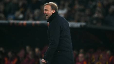 VfB-Trainer Sebastian Hoeneß in Rom