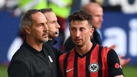 Adi Hütter und David Abraham werden wohl ab kommendem Jahr getrennte Wege gehen