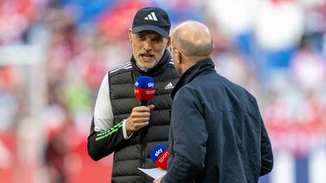 Thomas Tuchel im Gespräch mit Sky-Reporter Patrick Wasserziehr
