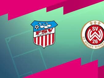 FSV Zwickau - SV Wehen Wiesbaden: Tore und Highlights | 3. Liga