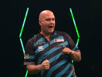 Damon Heta verliert die Nerven. Nach einem 6:6 bricht Heta zusammen und verliert 10 Legs in Folge. Rob Cross ist eiskalt im Endspurt. 