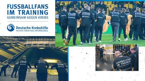Fussballfans im Training - Deutsche Krebshilfe