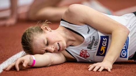Laura Lindemann nach ihrem Rennen in Dortmund