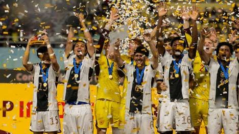 Die deutsche U17 feiert den WM-Triumph