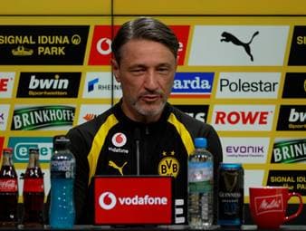 Niko Kovac wird auf Joey Veermans Titel-Ambitionen angesprochen. Der BVB-Trainer unterstützt das Vorhaben und appelliert an die Umsetzung. 