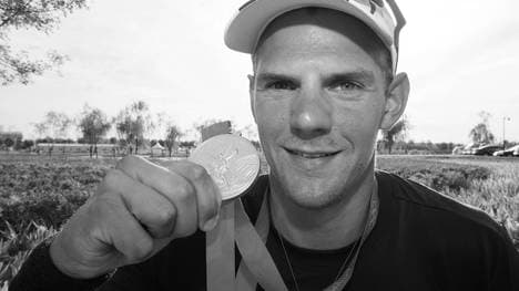 Olaf Tufte nach seinem Olympiasieg 2008 in Peking