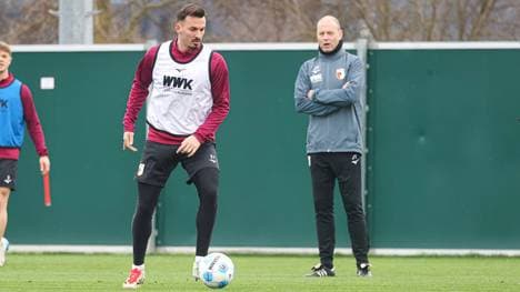 Mergim Berisha und Trainer Jess Thorup