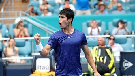 Carlos Alcaraz sicherte sich in Miami seinen ersten Masters-Titel