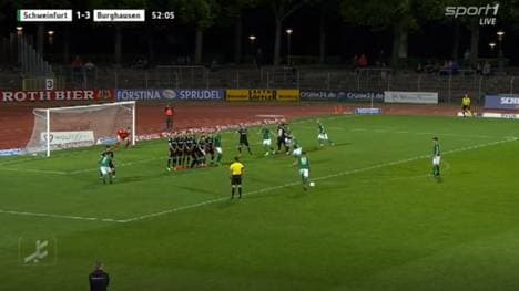 Regionalliga Bayern Schweinfurt gegen Wacker Burghausen