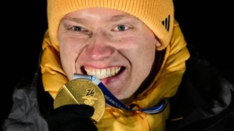 Max Langenhan holt das erste deutsche Gold