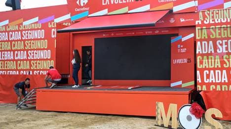 Bei der 16. Etappe gab es keine Siegerehrung