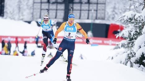 Auch Vanessa Hinz erlebte in Hochfilzen einen schwarzen Tag