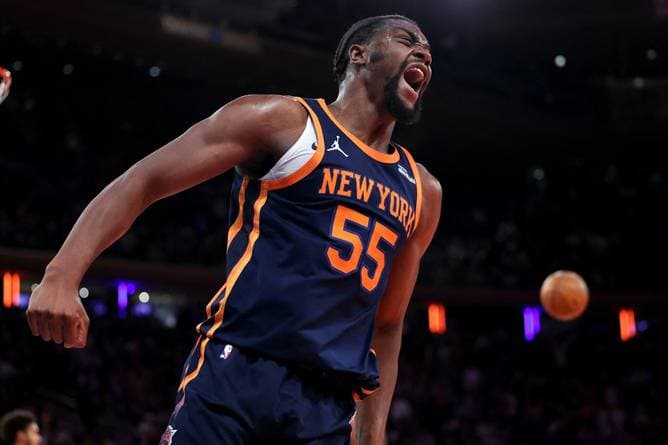 Knicks und Hukporti mit Matchball