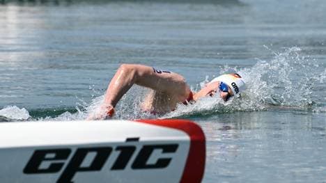 Fünfter  im Freiwasserrennen über 10 km: Oliver Klemet