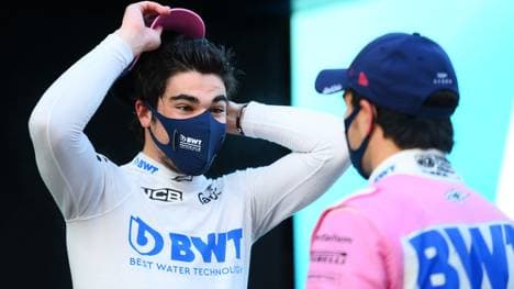Lance Stroll (l.) sorgte beim Qualifying in Istanbul für eine Sensation
