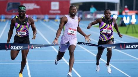 Noah Lyles präsentierte sich in Topform