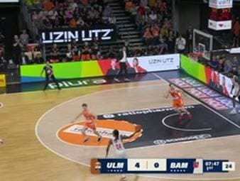Spiel Highlights zu ratiopharm ulm - BMA365 Bamberg Baskets