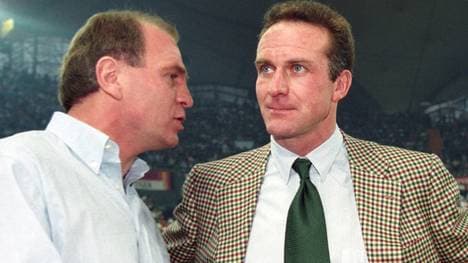 Schwer erzürnt: Karl-Heinz Rummenigge (r., mit Uli Hoeneß)