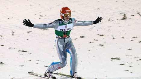 Richard Freitag feiert den sechsten Weltcupsieg seiner Karriere