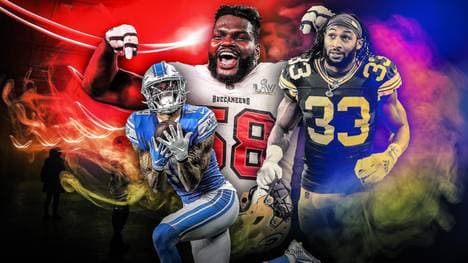 Golladay, Barrett und Jones (v.l.n.r.) könnten besonderes Interesse wecken