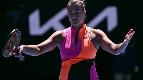 Sabalenka musste im ersten Satz hart arbeiten