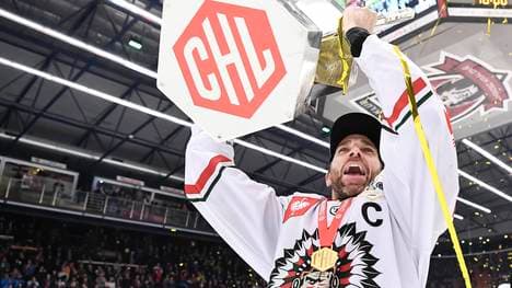 Joel Lundqvist, Kapitän des amtierenden CHL-Champions Frölunda Indians
