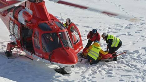 Tommy Ford wurde per Hubschrauber abtransportiert