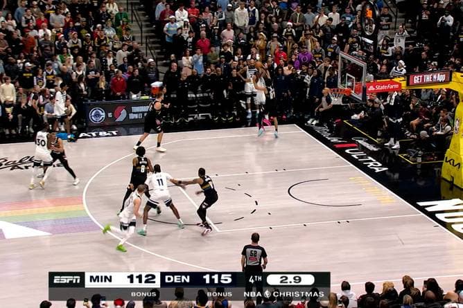 100-Punkte-Duell! Jokic und Edwards liefern Weihnachts-Show