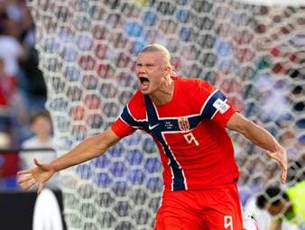 Doppelpack! Haaland schießt Norwegen zum Sieg