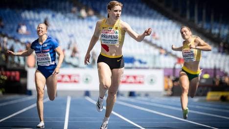 Talea Prepens steigerte ihre Bestzeit um  zwei Zehntel