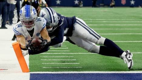 Kurz vor Schluss verkürzte St. Brown mit einem Touchdown