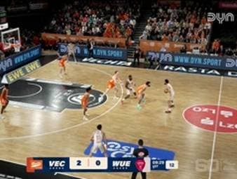 Spiel Highlights zu RASTA Vechta - Fitness First Würzburg Baskets