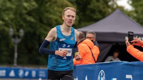 Richard Ringer beim Berlin-Marathon Ende 2020