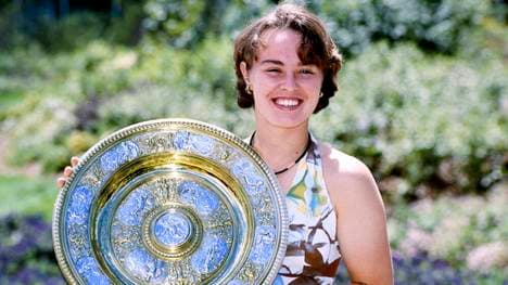 Martina Hingis feierte 1997 in Wimbledon einen historischen Sieg