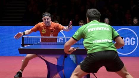 Timo Boll (l.) an der Platte gegen Werder Bremen