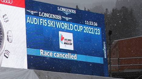 Das Rennen am Freitag in Lake Louise musste abgesagt werden