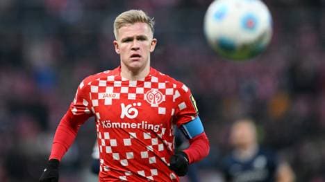 Mainz-Stürmer Jonathan Burkardt muss derzeit pausieren