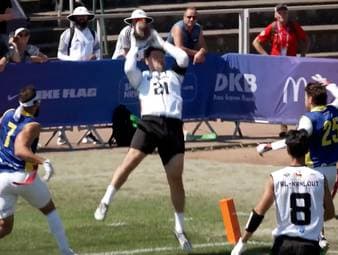 Flag Football in Deutschland. Vor der Olympia-Premiere 2028 ist die WM zu Gast in Düsseldorf. Aus deutscher Sicht gab es in der Vorrunde viel Grund zur Freude.
