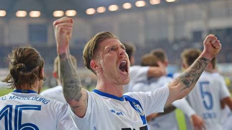 Philip Türpitz brachte Magdeburg mit seinem Tor gegen Osnabrück auf die Siegerstraße