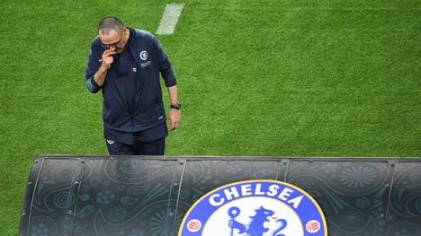 Maurizio Sarri beim Europa-League-Finale zwischen Chelsea und Arsenal