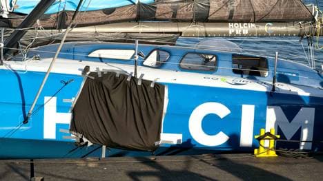 Schwer gezeichnet: Die Yacht vom Team Holcim PRB