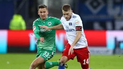 Aaron Hunt führte den HSV zum Sieg gegen Fürth