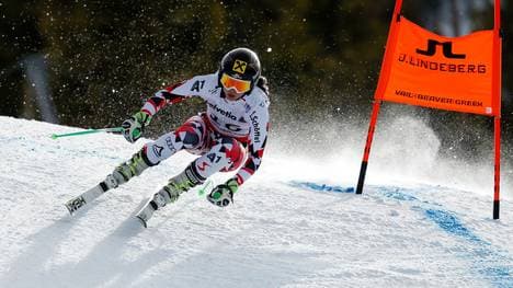 Anna Fenninger fuhr im Training die schnellste Zeit