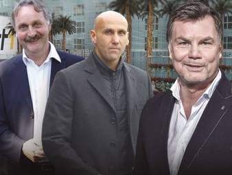 Der CHECK24 Doppelpass vom 24. Mai mit André Schubert, Ex-Trainer von Borussia Mönchengladbach und dem ehemaligen Coach von u.A. Schalke 04, 1.FC Köln, Hannover 96, Peter Neururer.