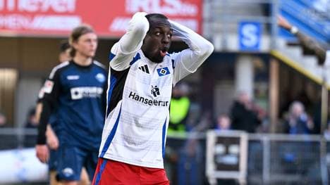 Jean-Luc Dompé und der HSV verloren gegen Paderborn