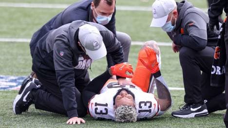 Odell Beckham Jr. verletzt sich beim sieg gegen die Bengals schwer